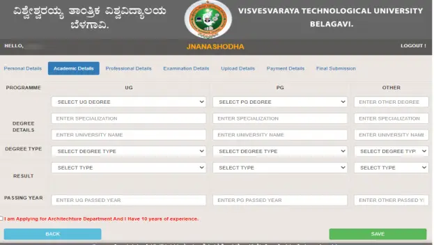 VTU ETR PhD Academic Details